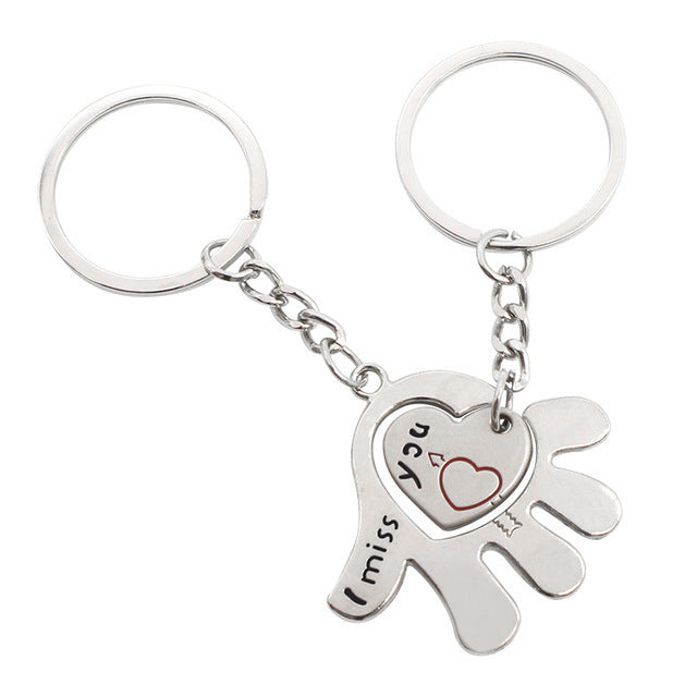 Cupid Couple Keychains - Crown and Rabbit Designs