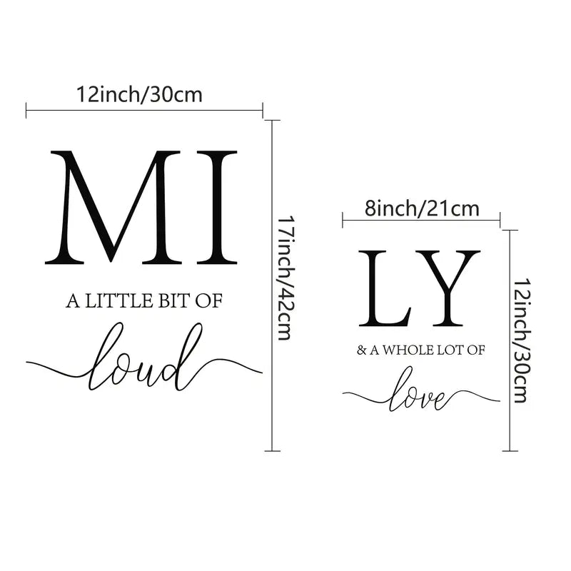 3pcs Inspirational Family Quotes Canvas Wall Art Decor