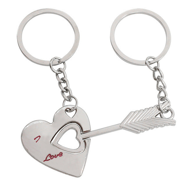 Cupid Couple Keychains - Crown and Rabbit Designs
