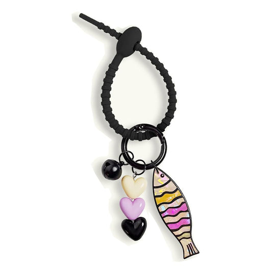 Mifoneix Keychain Keychain Backpack Chain Colored Fish Cute Fish Woman Birthday Gift MotherS Day Gift Love Bell