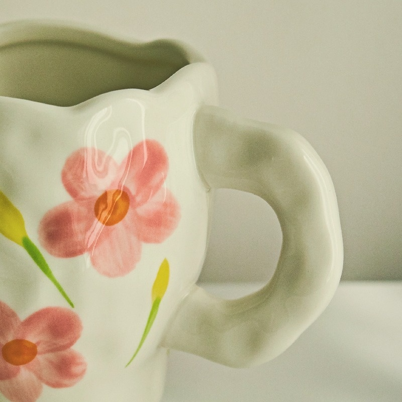 Handmade Hand-Painted Ceramic Coffee and Tea Mugs
