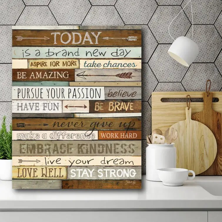 HD Print Jefferson's Inspirational Motto Canvas Wall Art